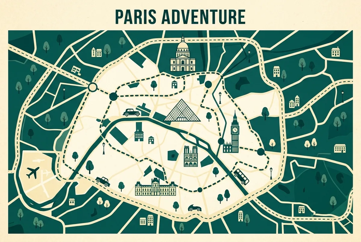 Einfache Vergleichsinfografik mit einem Laptop-Symbol auf der einen und einem Schloss-Symbol auf der anderen Seite, verbunden durch einen Pfeil, flaches minimalistisches Design, keine Texte oder Zahlen im Bild, schloss versailles virtuelle tour Vergleich