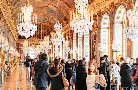 Biglietto d'ingresso alla Reggia di Versailles, interno della Galleria degli Specchi