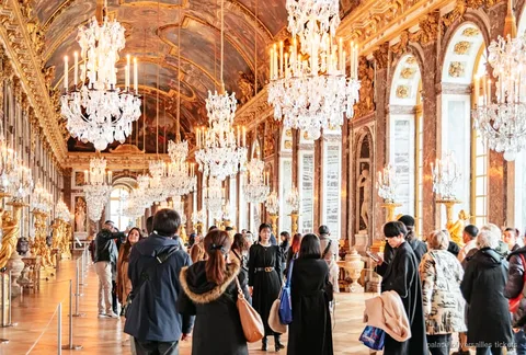 Palace of Versailles entry ticket, Hall of Mirrors interior